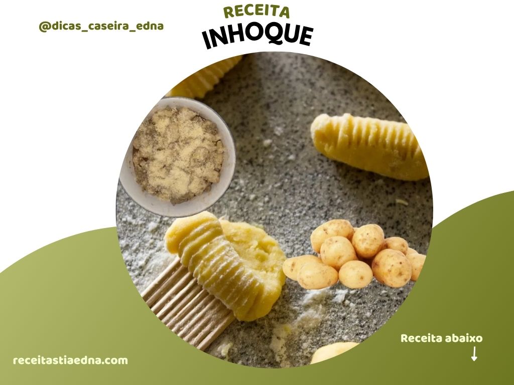 Nhoque de batata caseiro servido com molho de tomate artesanal – receita simples e deliciosa para o almoço de domingo.