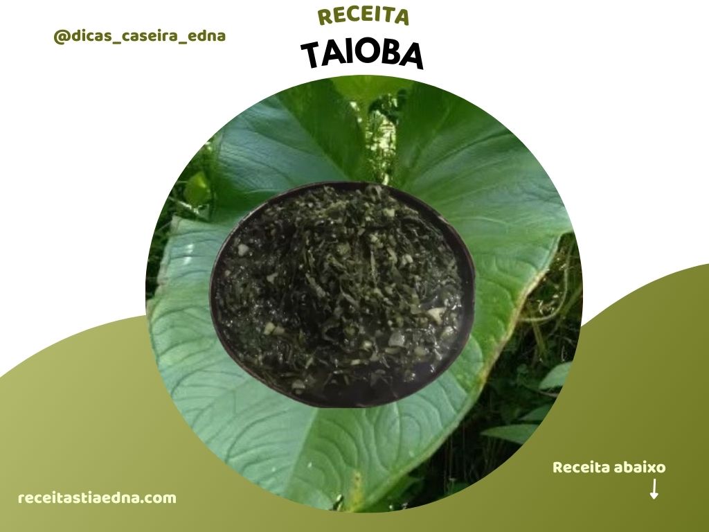 Taioba refogada simples e saudável pronta para servir