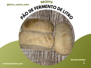 pão caseiro feito com fermento de litro tradicional