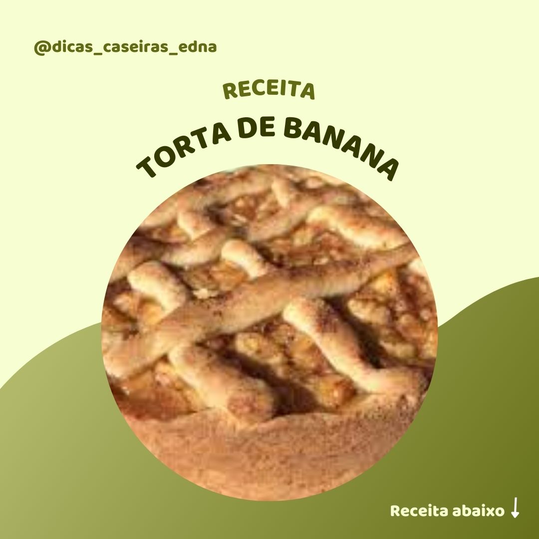 Torta de banana de massa folhada