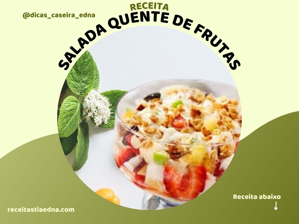 Salada Quente de Frutas

Uma combinação irresistível de frutas frescas e quentes, com um toque de especiarias que vai aquecer seu paladar. Ideal para momentos de conforto e sabor! 

Venha se deliciar!
