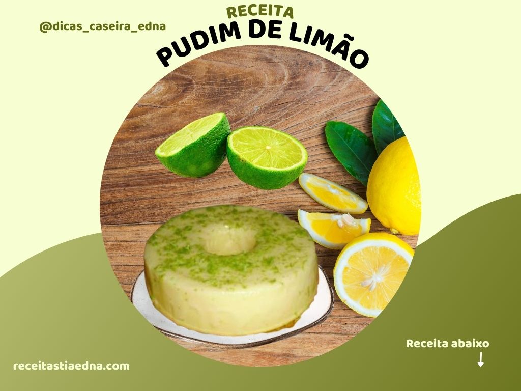 Pudim de limão Delicie-se com o sabor irresistível do pudim de limão! Cremoso, refrescante e com aquele toque cítrico que conquista. O equilíbrio perfeito entre o doce e o azedinho. Experimente a doçura que vai transformar o seu dia!