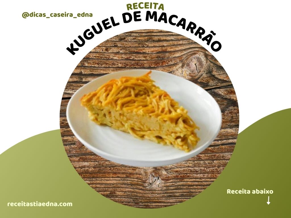 O kuguel de macarrão é um macarrão de forno prato tipico de israel preparado com maçãs e uvas passas. Aproveite esta receita.