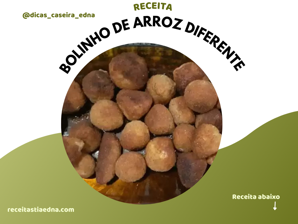 bolinho de arroz diferente e cremoso