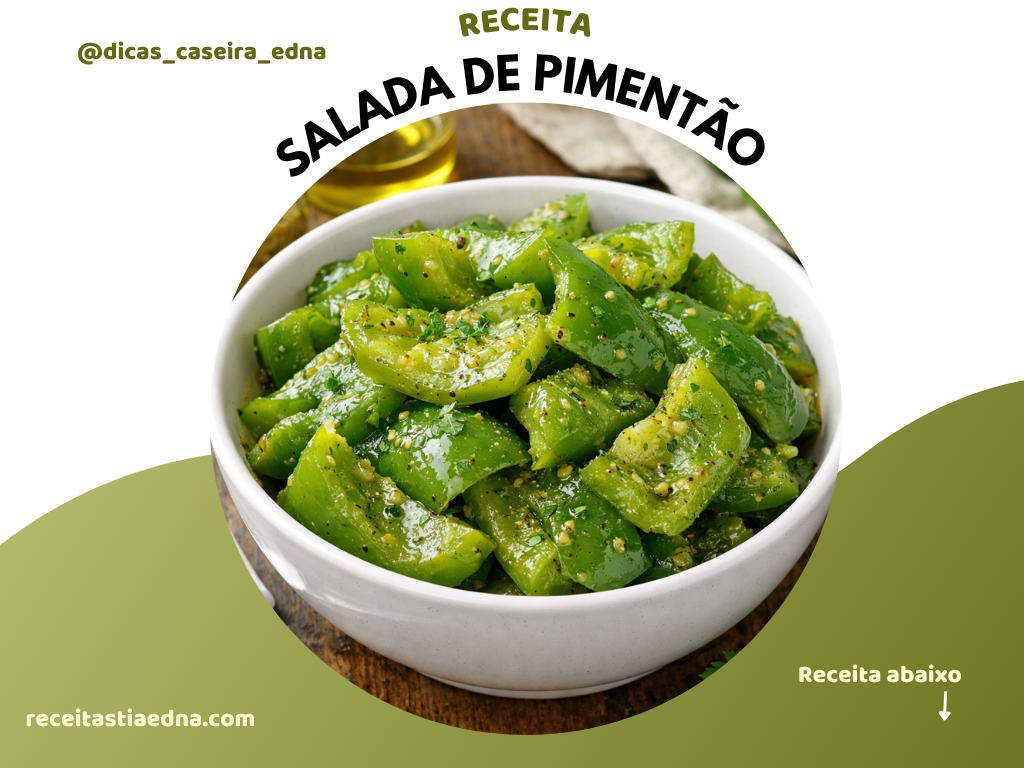 salada de pimentão verde simples